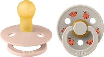 BIBS Studio Colour Ladybug Smokk 2-Pakk Lateks Str 1, Blush