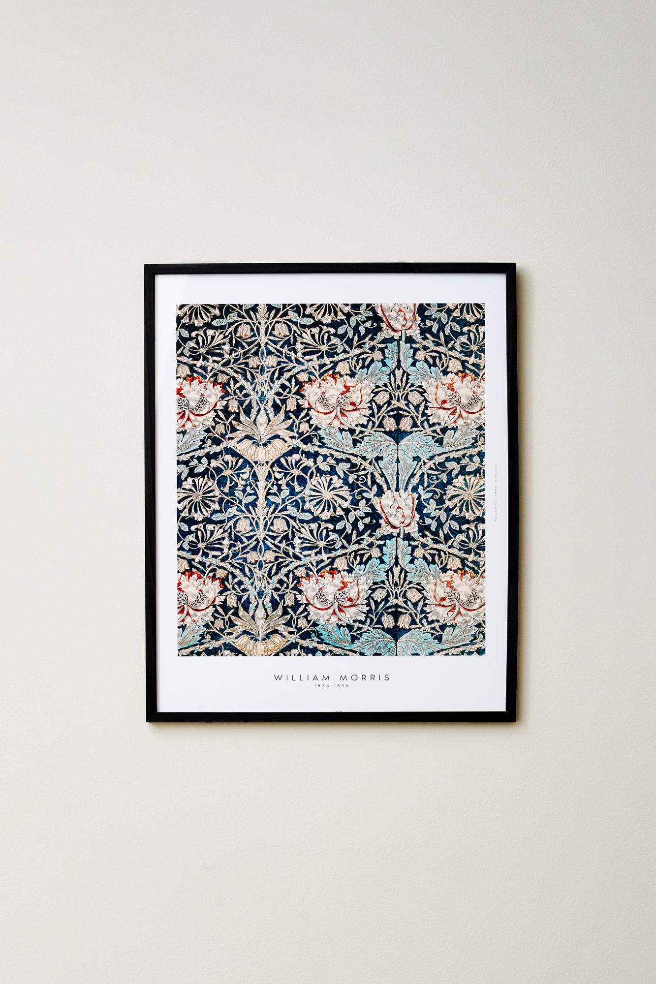 Plakat Blue Flowers 40 x 50 | William Morris. | Milky Blue | Poster and Frame