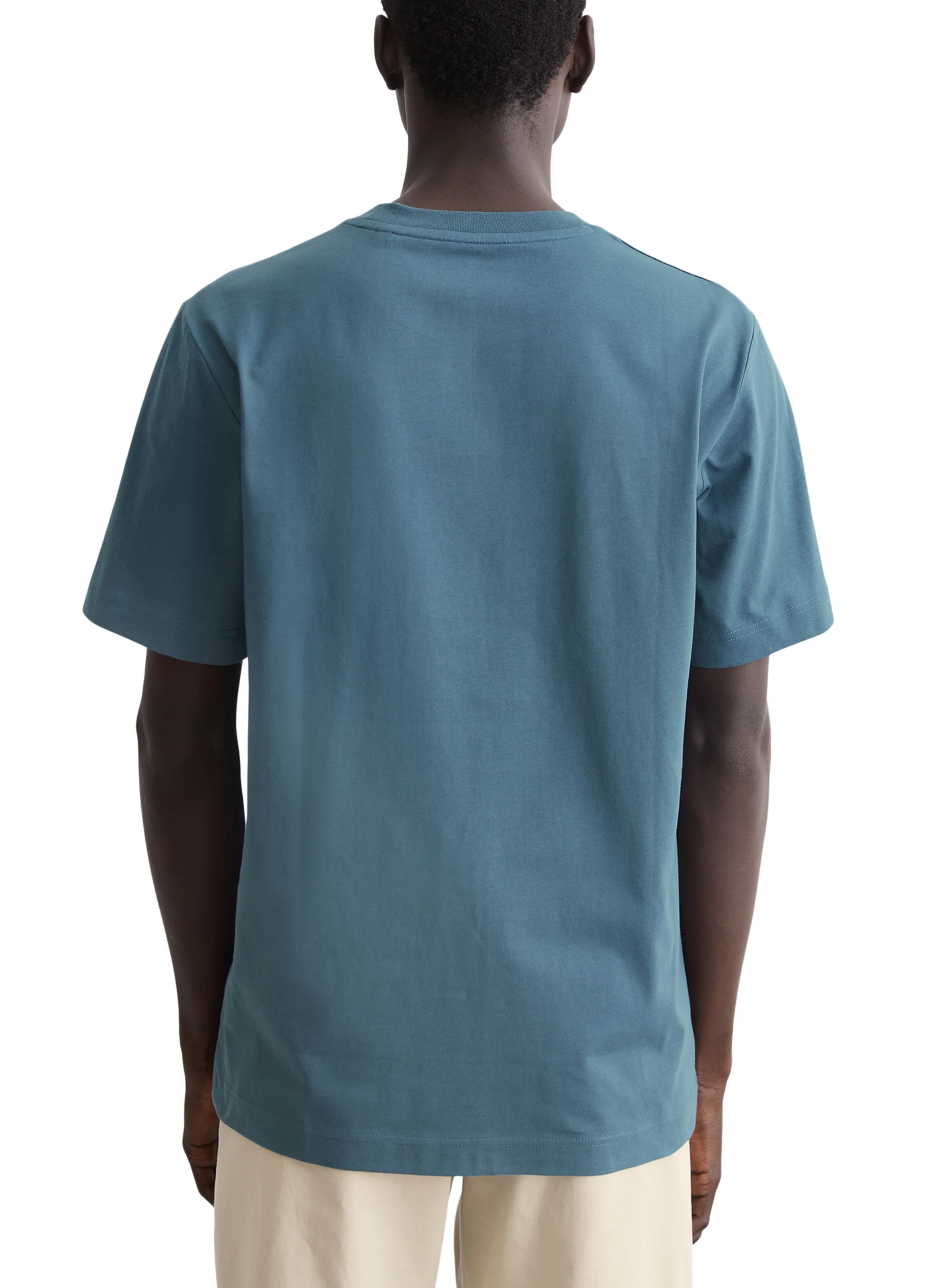 Tee-shirt droit en coton | Bleu