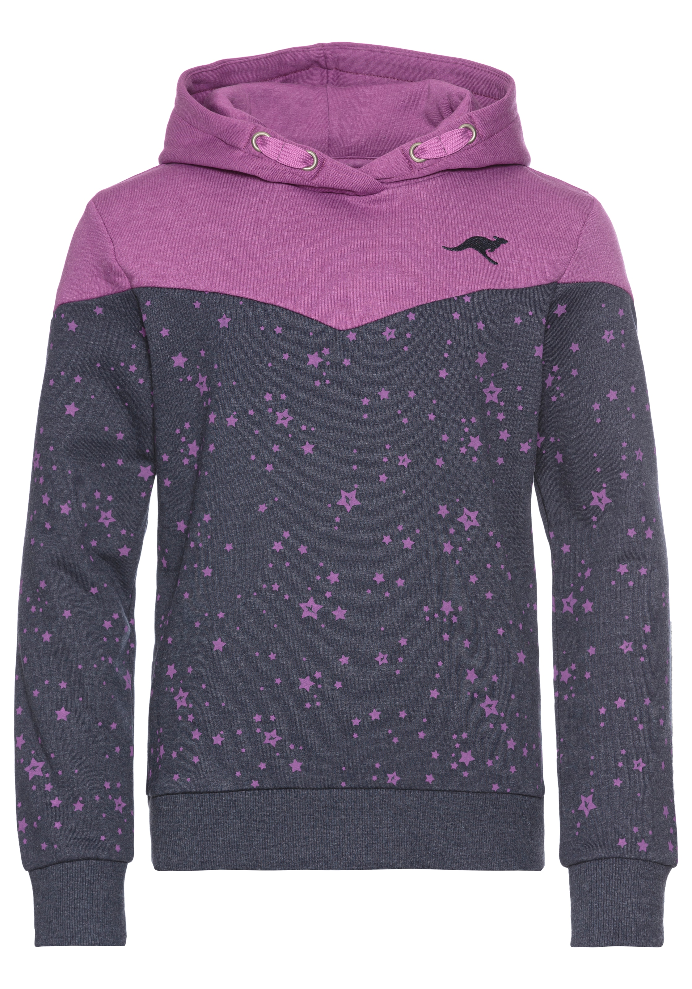KangaROOS Kapuzensweatshirt »mit süssem allover Druck«, , Hoodie für Mädchen