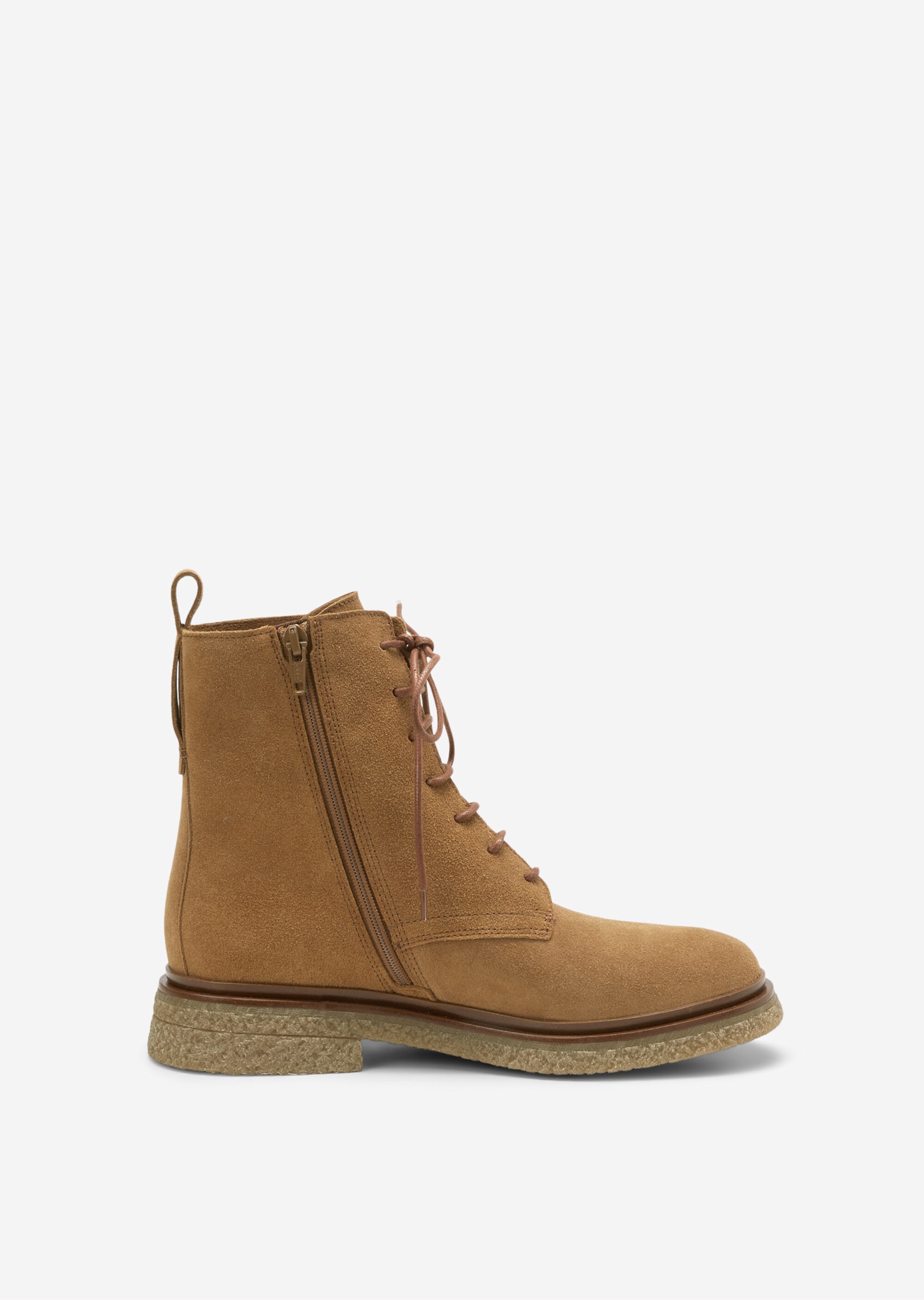 Schnürstiefel mit Innenzipper