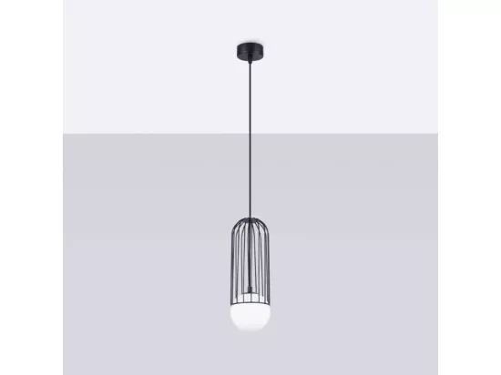 Applique Brina moderne en acier - 1 sources lumineuses - L.12 x H.115 cm - noir