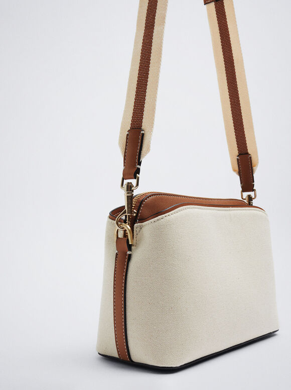 Bolsa de ombro de lona - Off-White