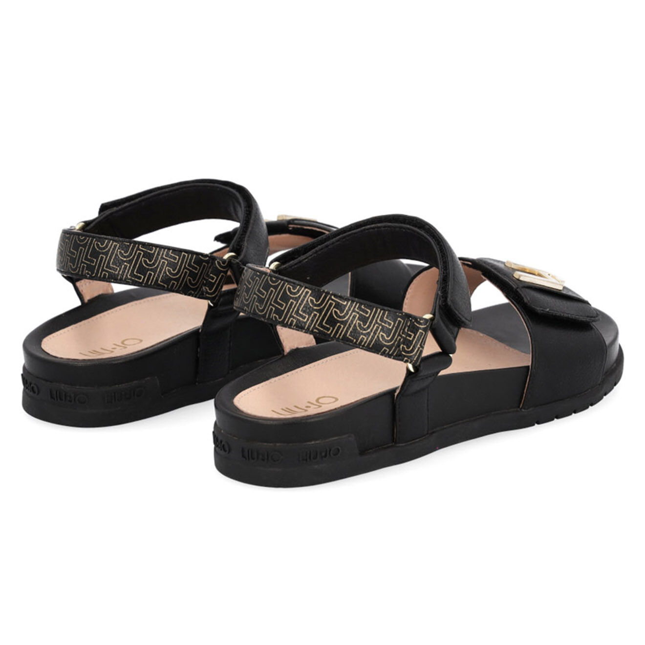 Liu-Jo Sandales en Cuir Clara noires