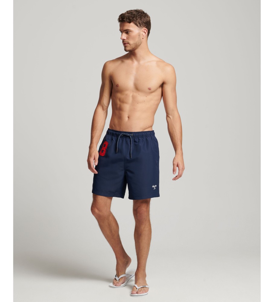 Maiô Superdry Polo feito com material marinho reciclado