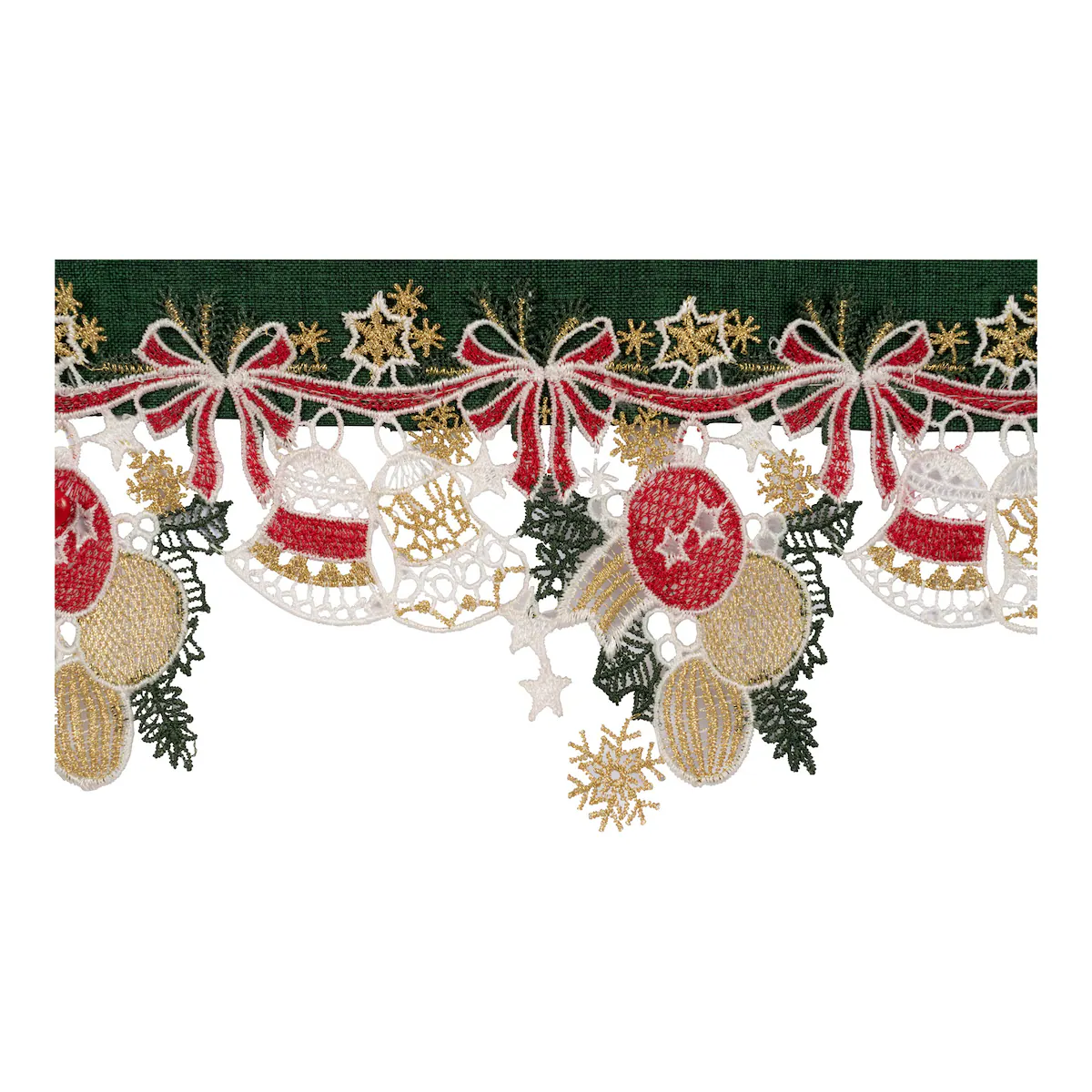 viva domo - Mitteldecke „Weihnachtsglocken“, 85x85 cm