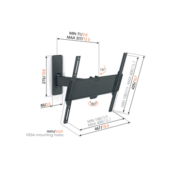 Vogel's TV-steun Full motion M - 32 t/m 65 inch