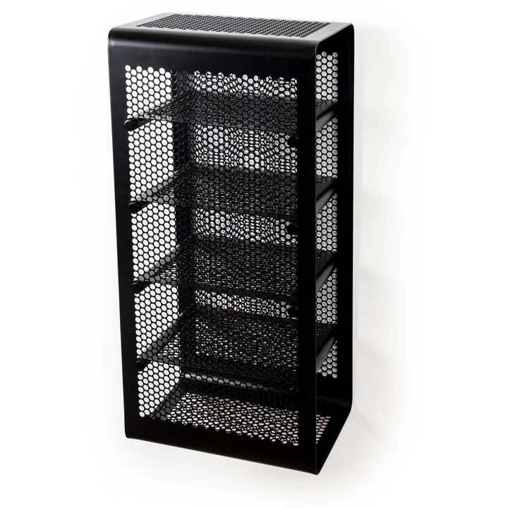 tica copenhagen - Wand-Schuhregal, 77 x 35 cm, schwarz