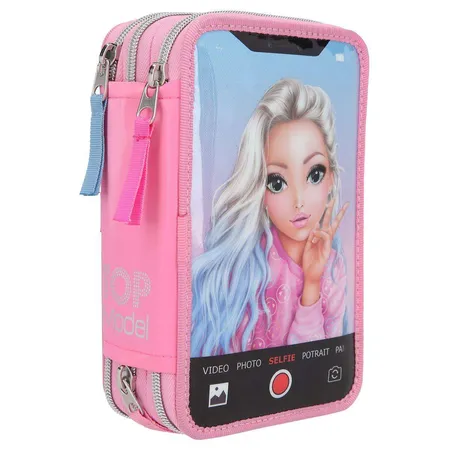 Depesche TOPModel 3-Federtasche SELFIE LED