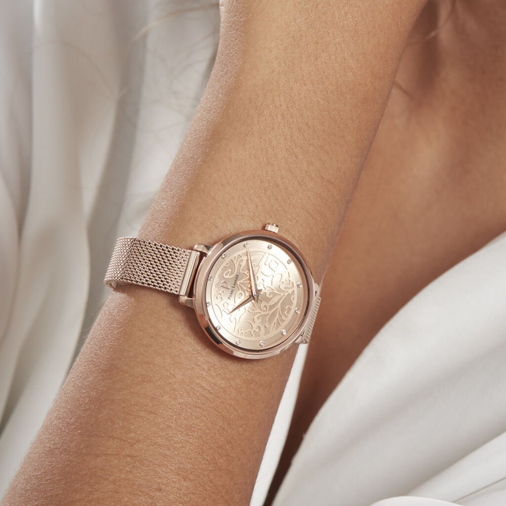Montre Pierre Lannier Eolia Doré Rose
