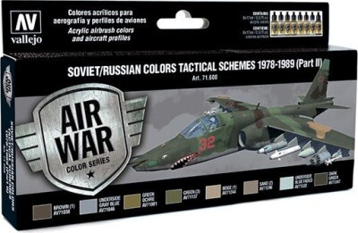 Vallejo - Model Air Maling Sæt - Soviet & Russian Tactical 1978-89 - 8X17 ML