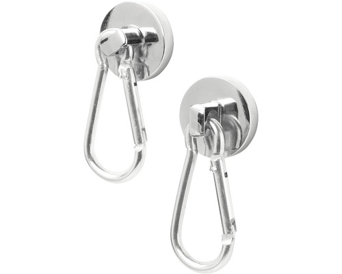 Decoratieve magneet Snap set van 2 zilver