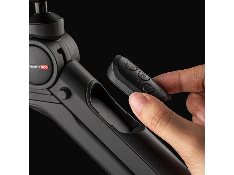 PGYTECH Stativ Mantispod 2.0 RC Kit Schwarz Tisch- und Vlogging-Stativ mit Kugelkopf und Fernauslöser