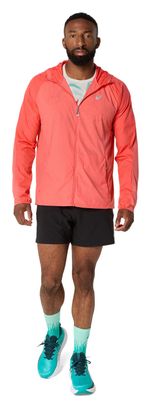 Veste coupe-vent Asics Road Packable Rouge Homme