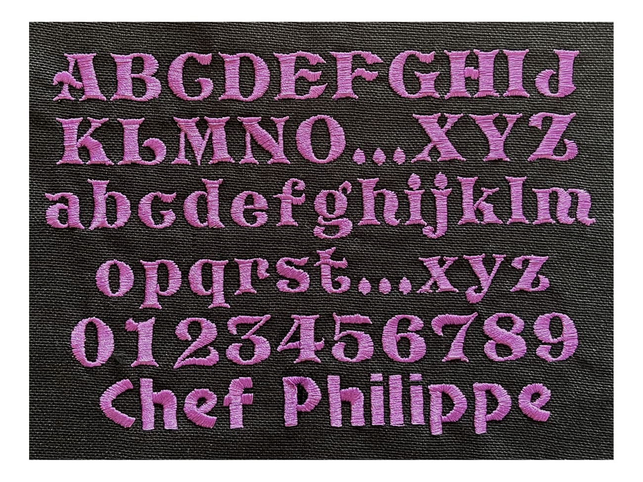 Broderie - Modèle M6 - Violet - Meilleur du Chef