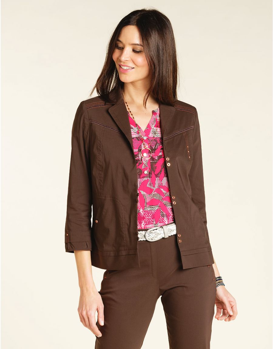 Veste chic marron