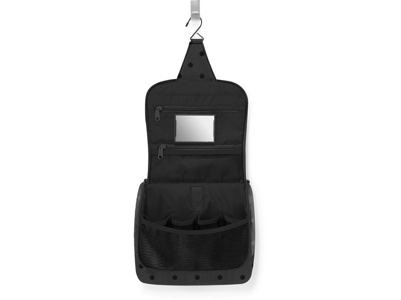 Reisenthel Necessaire Toiletbag Glossy Dots Black Kosmetiktasche für alle wichtigen Bad-Accessoires