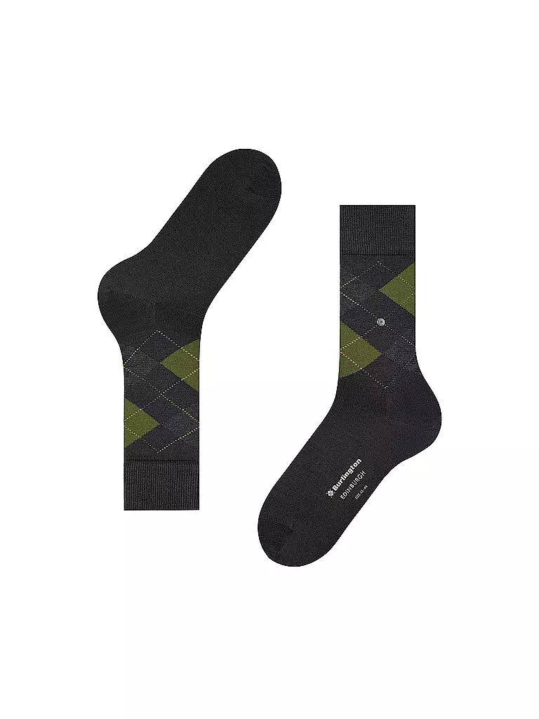 BURLINGTON Herren Socken EDINBURGH 40-46 black schwarz