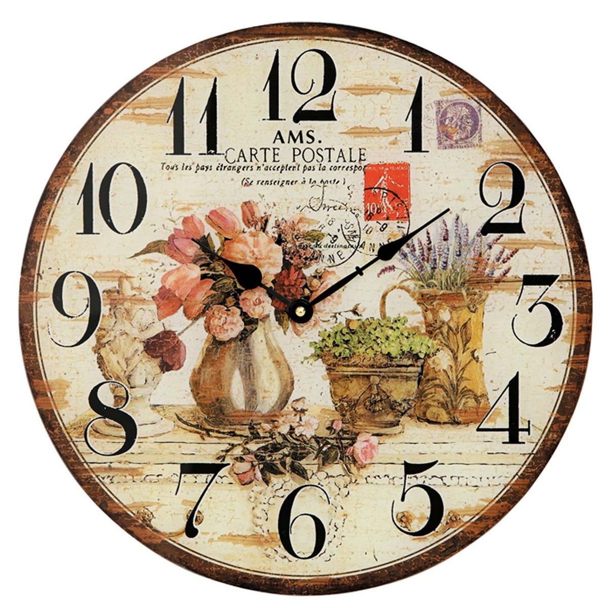 AMS 9466 Klassieke wandklok, kastdiameter 40 cm
