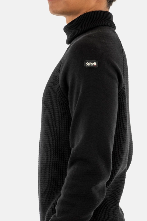 Pull hiver schott pldustin2 black