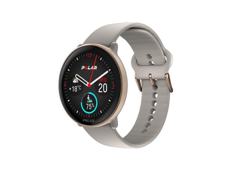 POLAR GPS-Sportuhr Ignite 3 Grau/Sand Fitnessuhr mit GPS