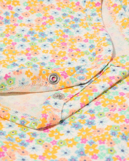 body à fleurs stretch rose