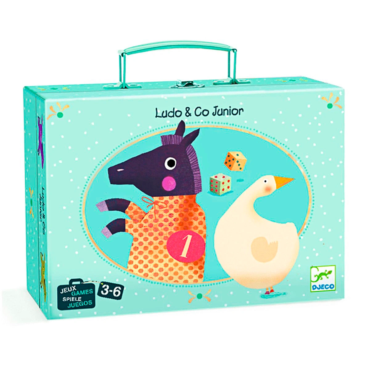 Reisespiel LUDO & CO JUNIOR 6-teilig in bunt