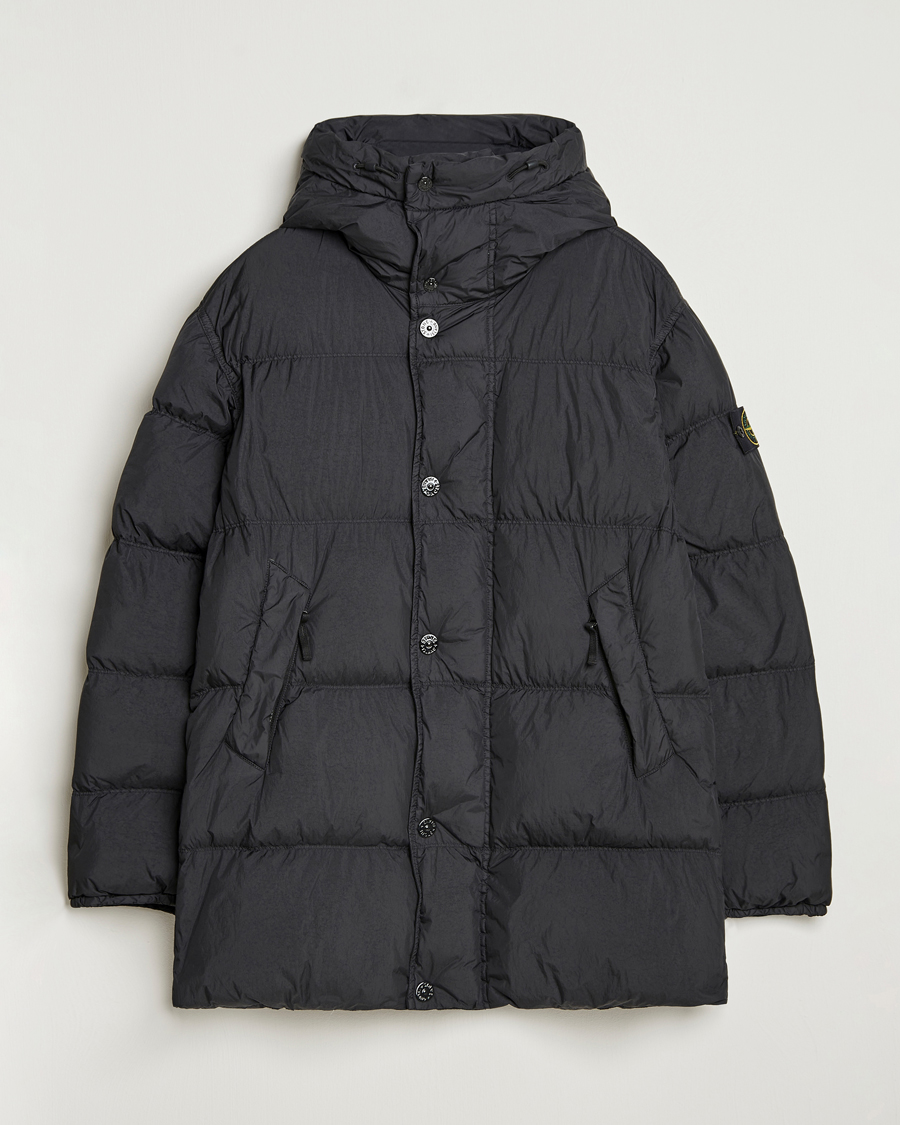 Stone Island Crinkle Reps Down Parka Black