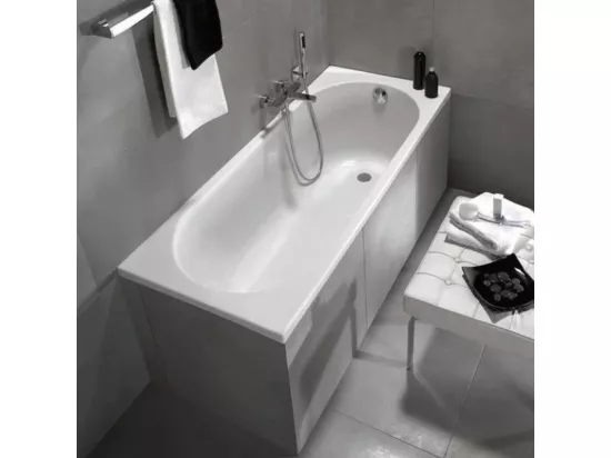 Baignoire droite 170 X 70 VILLEROY ET BOCH O Novo Solo acrylique