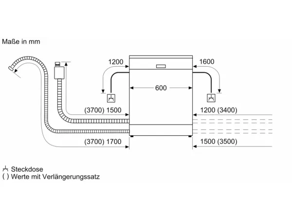 Bosch SMU2HVS02S - Opvaskemaskine - Rustfrit stål