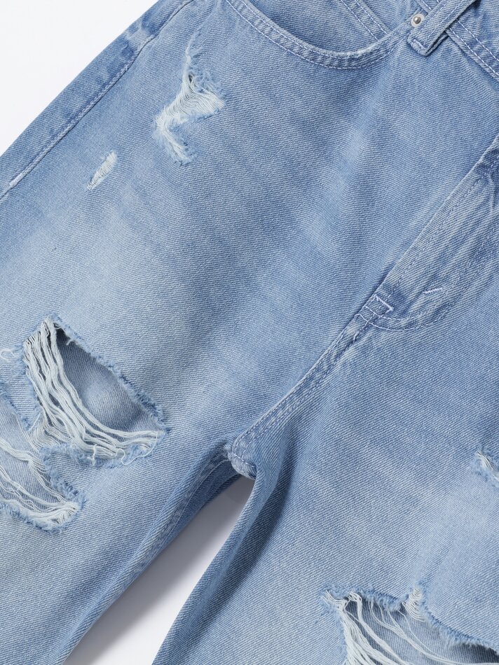 Shorts jeans folgados - Índigo