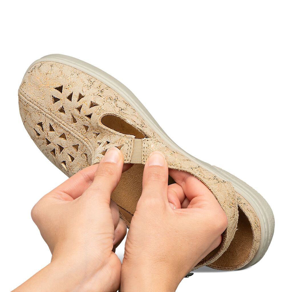 DAMEN - Sandale VIA beige-gold