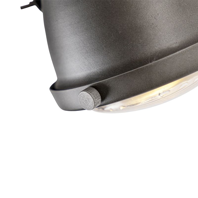 Industriële smart spot grijs met hout incl. 2 WiFi GU10 - Emado