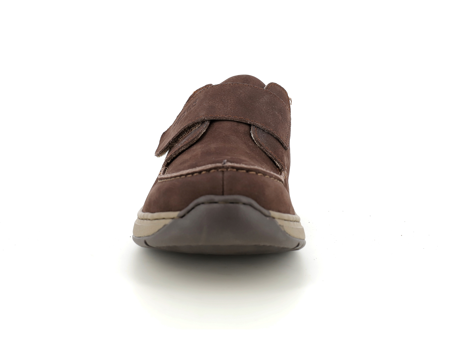 Rieker-14358 Nubuck huilé Marron Foncé