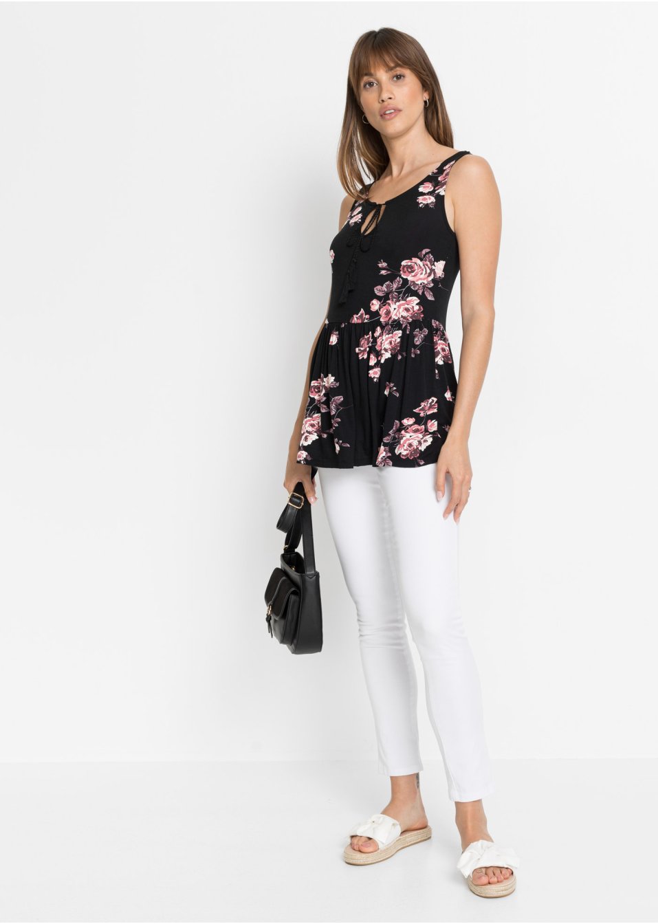 Top imprimé en viscose