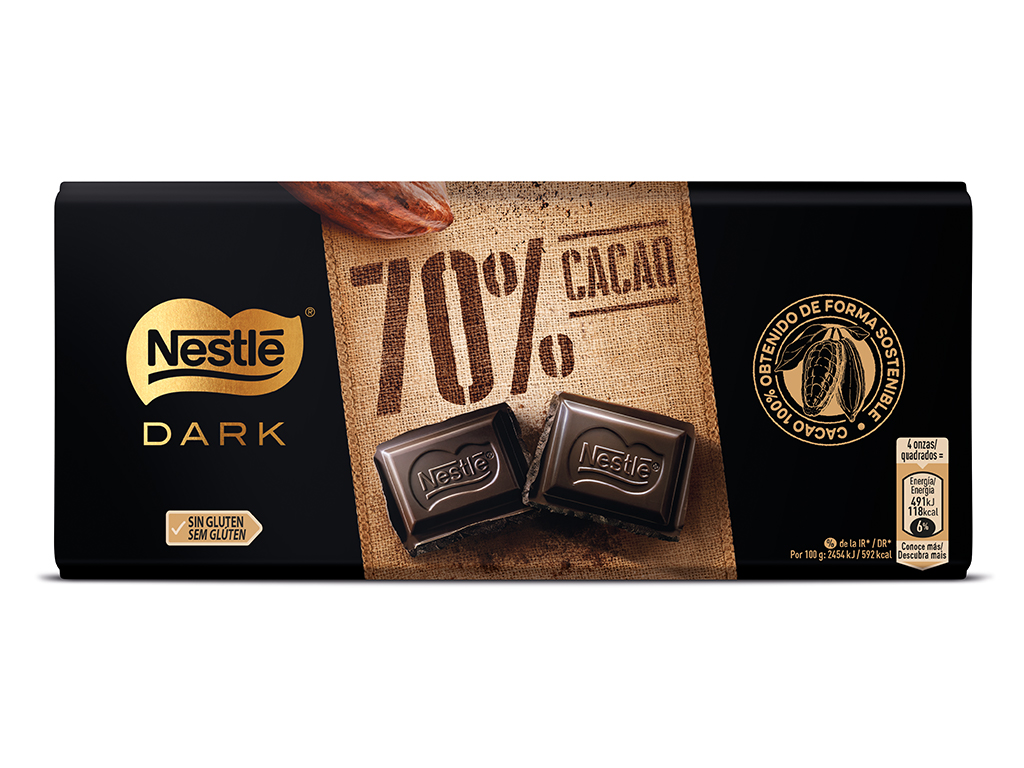 TABLETE NESTLÉ EXTRAFINO 70% CACAU 120G