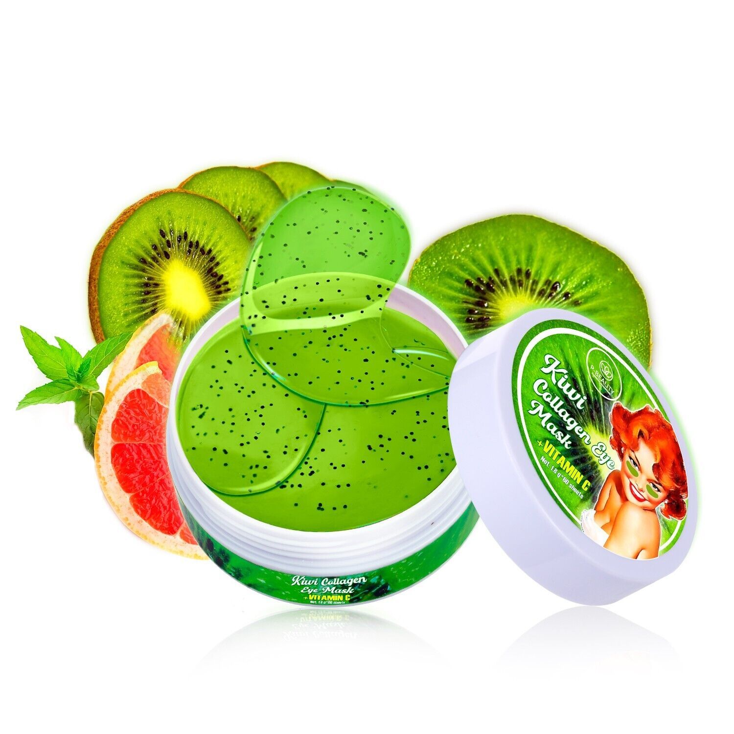 P-Beauty Augenpads Gel Anti Aging Kiwi