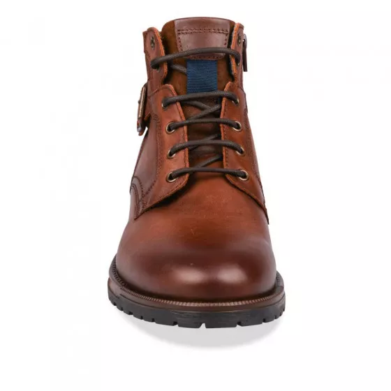 Bottines MARRON DENIM SIDE CUIR