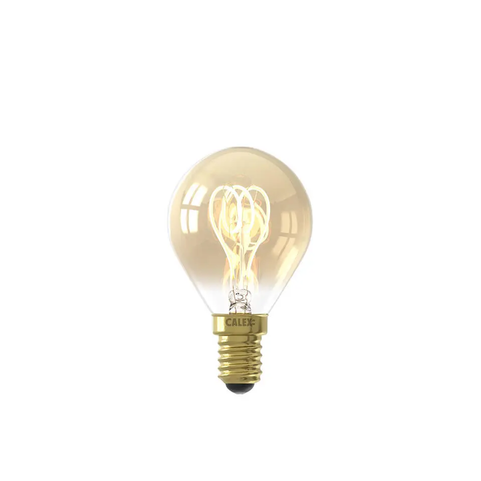 Calex LED kogellamp - goudkleur - E14 - 2,5W - 136LM - dimbaar