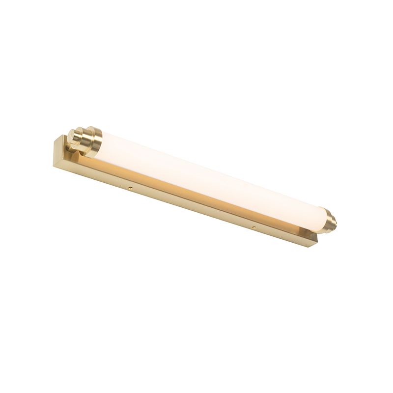 Wandlamp wit met goud incl. LED 3-staps dimbaar IP44 - Yordi