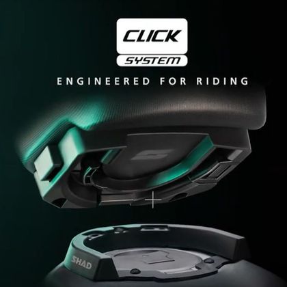 Support Shad Click system W010CS pour sacoche de réservoir Click system - Noir