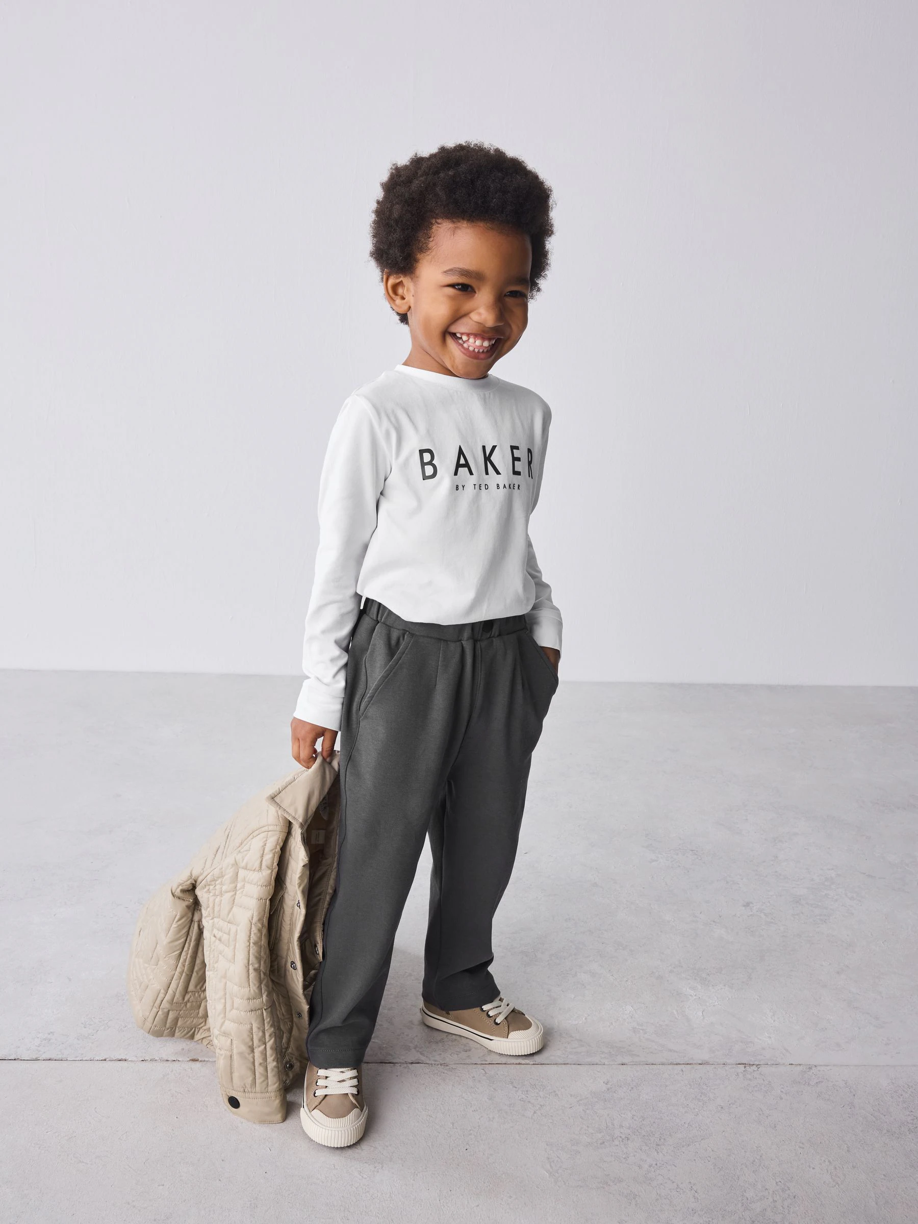 Baker by Ted Baker Stone Jacket T-Shirt and Trousers 3 Piece Set