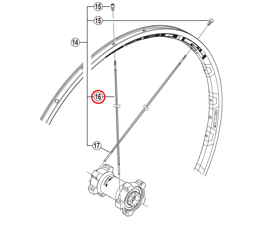 Shimano WH-RS80 C24 Eger Højre + Venstre