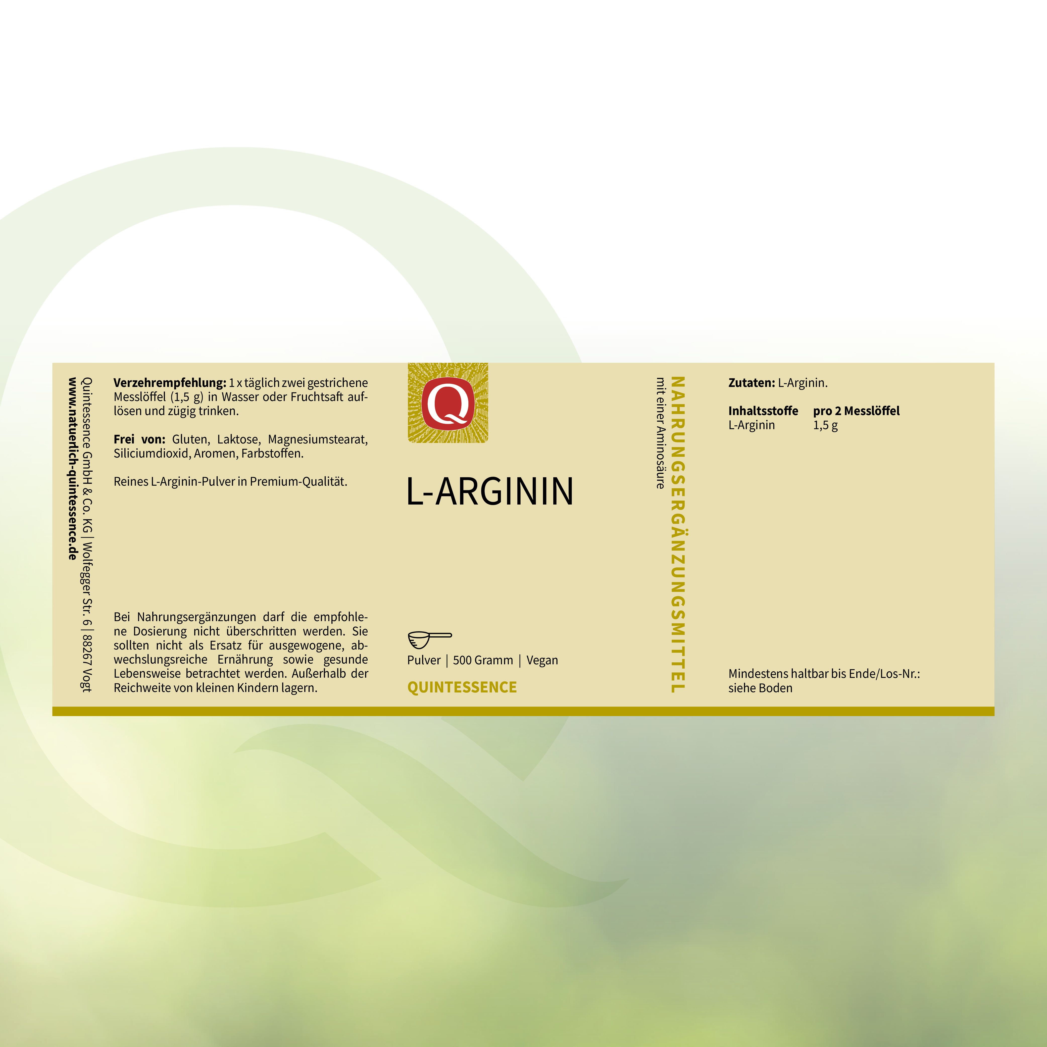 L-Arginin Pulver von Quintessence