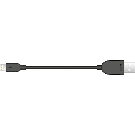 Sinox One Lightning kabel 1 meter - sort