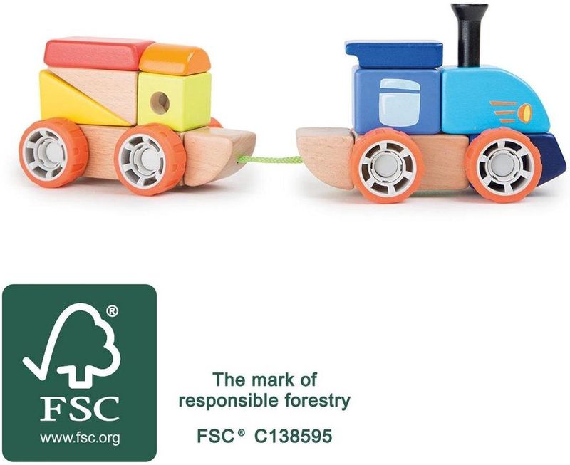 small foot - Railway Wooden Construction Set