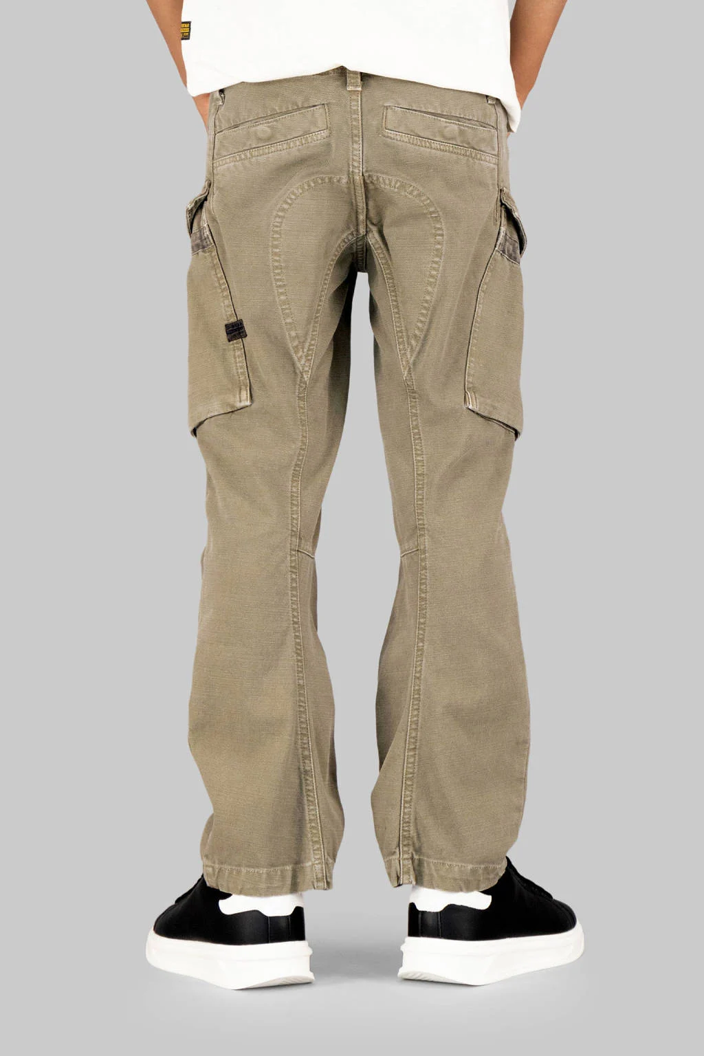 G-STAR straight cargo broek kaki