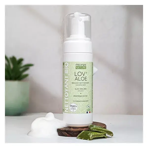 Propos'Nature - Lov'Aloe Espuma de Limpeza Orgânica - 99% Natural - 150ml