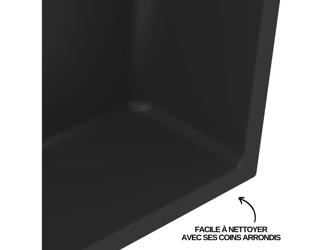Niche de Douche, Rangement mural de Salle de Bain et Douche 30x60cm Noir Satiné, NOOK by SANIZÉO