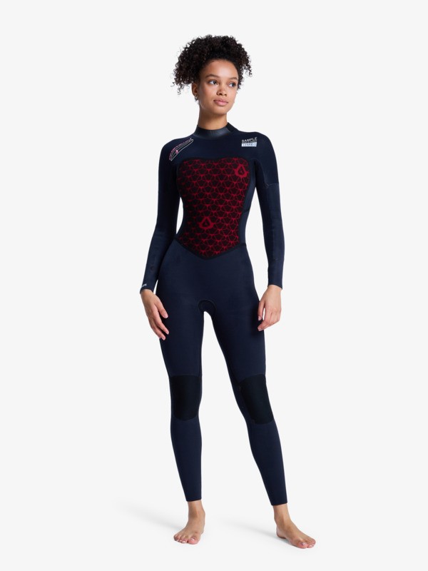 3/2mm Swell Natural Combinaison de surf back zip Noir Femme